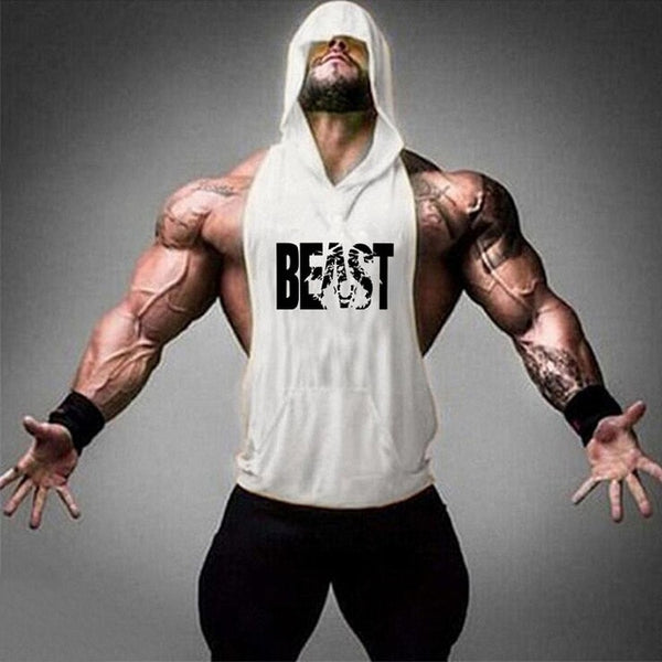 2019 new men's shirt compression vest adult gym vest fitness sleeveless T-shirt sportswear running vest jogging suit - TARAZONE