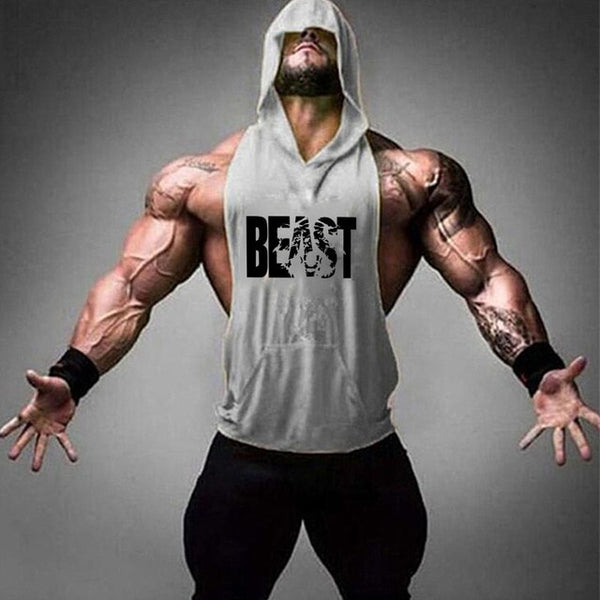 2019 new men's shirt compression vest adult gym vest fitness sleeveless T-shirt sportswear running vest jogging suit - TARAZONE