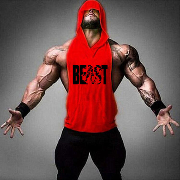 2019 new men's shirt compression vest adult gym vest fitness sleeveless T-shirt sportswear running vest jogging suit - TARAZONE