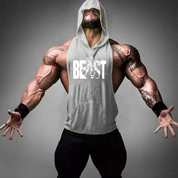 2019 new men's shirt compression vest adult gym vest fitness sleeveless T-shirt sportswear running vest jogging suit - TARAZONE