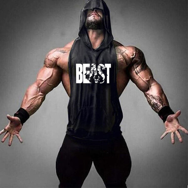 2019 new men's shirt compression vest adult gym vest fitness sleeveless T-shirt sportswear running vest jogging suit - TARAZONE