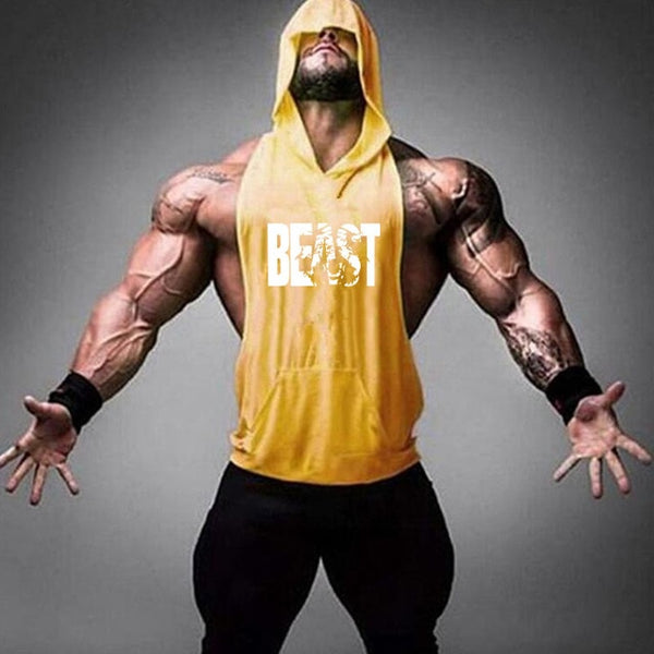 2019 new men's shirt compression vest adult gym vest fitness sleeveless T-shirt sportswear running vest jogging suit - TARAZONE