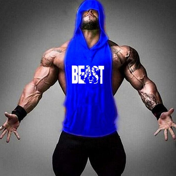 2019 new men's shirt compression vest adult gym vest fitness sleeveless T-shirt sportswear running vest jogging suit - TARAZONE