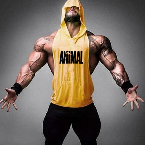 2019 new men's shirt compression vest adult gym vest fitness sleeveless T-shirt sportswear running vest jogging suit - TARAZONE