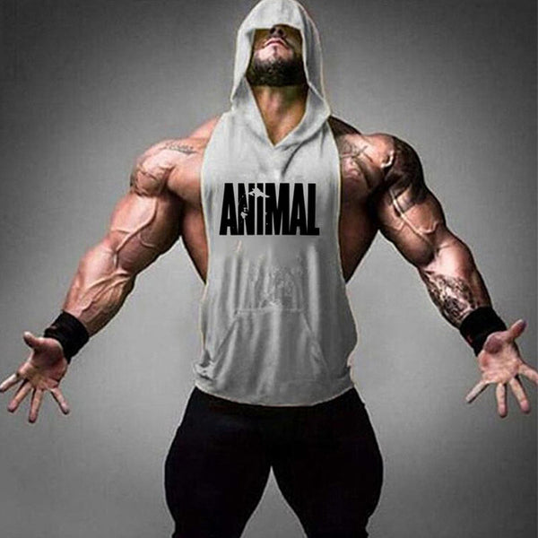 2019 new men's shirt compression vest adult gym vest fitness sleeveless T-shirt sportswear running vest jogging suit - TARAZONE