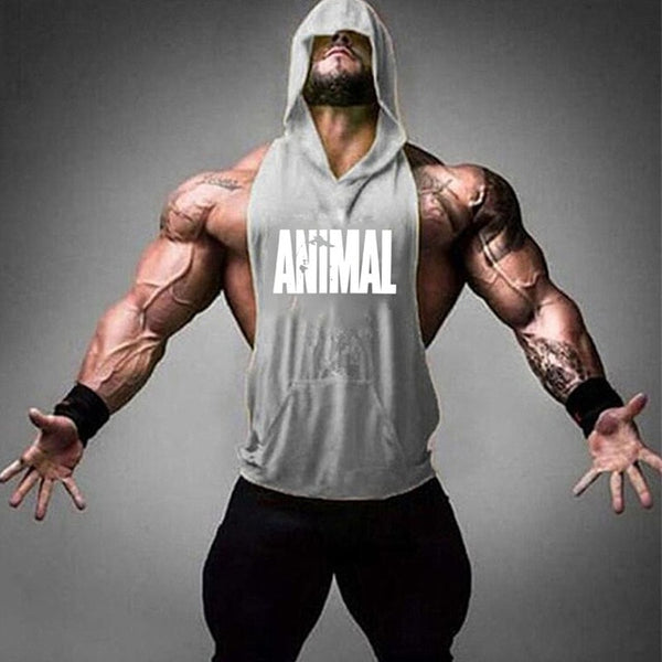 2019 new men's shirt compression vest adult gym vest fitness sleeveless T-shirt sportswear running vest jogging suit - TARAZONE