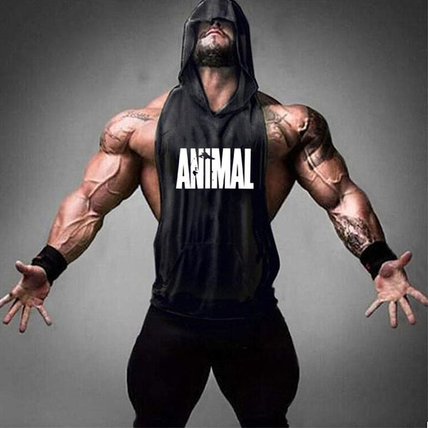 2019 new men's shirt compression vest adult gym vest fitness sleeveless T-shirt sportswear running vest jogging suit - TARAZONE