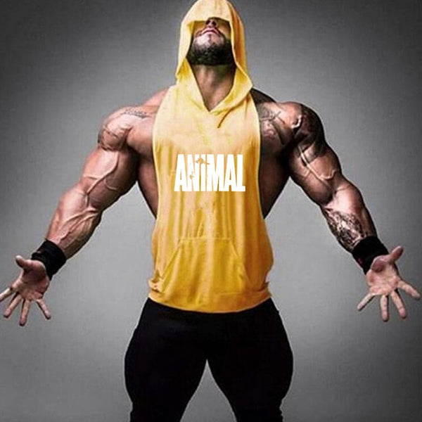 2019 new men's shirt compression vest adult gym vest fitness sleeveless T-shirt sportswear running vest jogging suit - TARAZONE