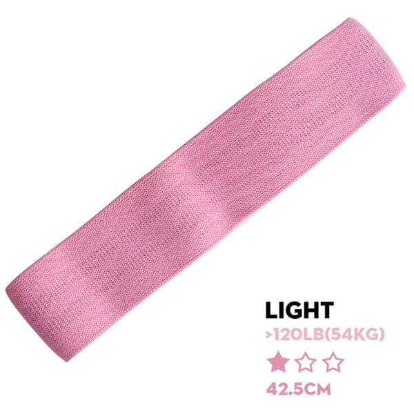 SKDK 1PC Hip Band Cotton Yoga Resistance Band Wide Fitness Exercise Legs Band Loop For Circle Squats Training Anti Slip Rolling - TARAZONE