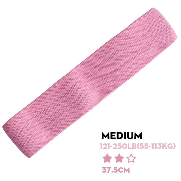 SKDK 1PC Hip Band Cotton Yoga Resistance Band Wide Fitness Exercise Legs Band Loop For Circle Squats Training Anti Slip Rolling - TARAZONE
