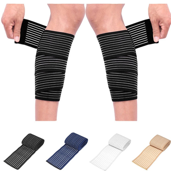 1PC 40~180cm High Elasticity Compression Bandage Sports Kinesiology Tape for Ankle Wrist Knee Calf Thigh Wraps Support Protector - TARAZONE
