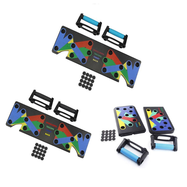 9 in 1 Push Up Rack Board Men Women Home Comprehensive Fitness Exercise Push-up Stands For GYM Body Training - TARAZONE