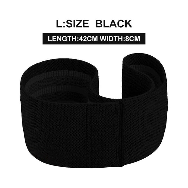 Anti Slip Hip Circle Loop Resistance Bands Booty Elastic Exercise Band for Yoga Stretching Training Fitness Workout - TARAZONE
