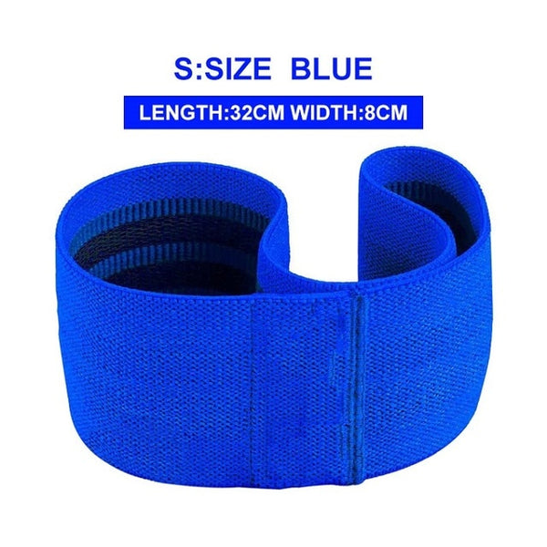 Anti Slip Hip Circle Loop Resistance Bands Booty Elastic Exercise Band for Yoga Stretching Training Fitness Workout - TARAZONE