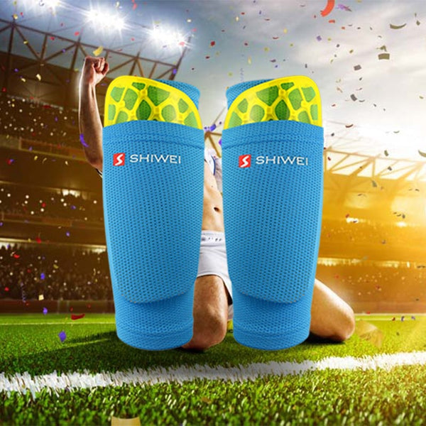 1 Pair teens Soccer Shin Guard With Pocket For Football Shin Pads Football Socks Sleeves Protective Football Support Socks - TARAZONE