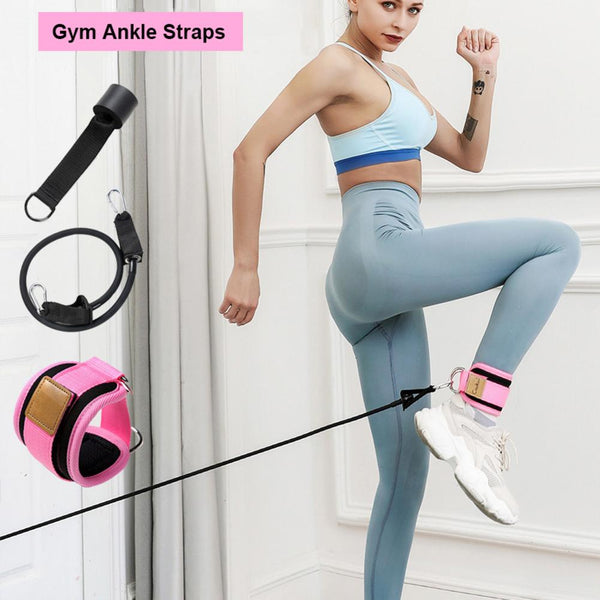 Gym Ankle Straps Set Fitness Ankle Strap with Other Accessories for Workout Legs  Extension Training - TARAZONE