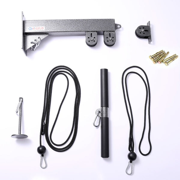 Fitness DIY Pulley Cable Rope Handles Attachments for Home Gym Accessories Weight Lifting Workout Pull Down Fitness Equipment - TARAZONE