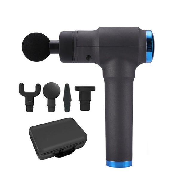 JUFIT Muscle Massage Gun Deep Tissue Massage Exercising Muscle Relaxation Massage Products Relief  Body Shaping  With 4 Heads - TARAZONE