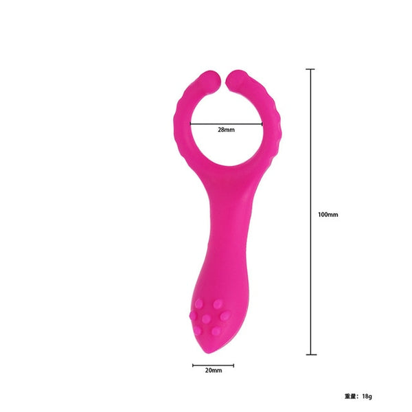 Men Women Silicone Prostate Massage Fitness Accessory Vibration Clip For Male Female G Spot Stimulation Vibrator Valentine's Day - TARAZONE