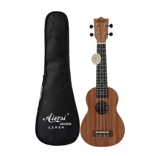 Aiersi brand 21 inch mahogany Soprano ukulele musical instrument guitar ukelele - TARAZONE