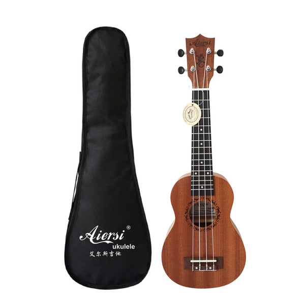 Aiersi brand 21 inch mahogany Soprano ukulele musical instrument guitar ukelele - TARAZONE