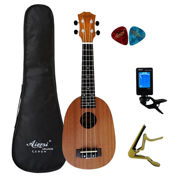Aiersi brand 21 inch mahogany Soprano ukulele musical instrument guitar ukelele - TARAZONE