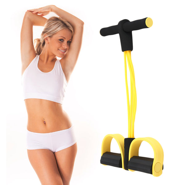 Four Elastic Band Fitness Resistance Band Rope Exercise Equipment for Yoga Pilates Workout Latex Tube Pull Rope drop shipping - TARAZONE