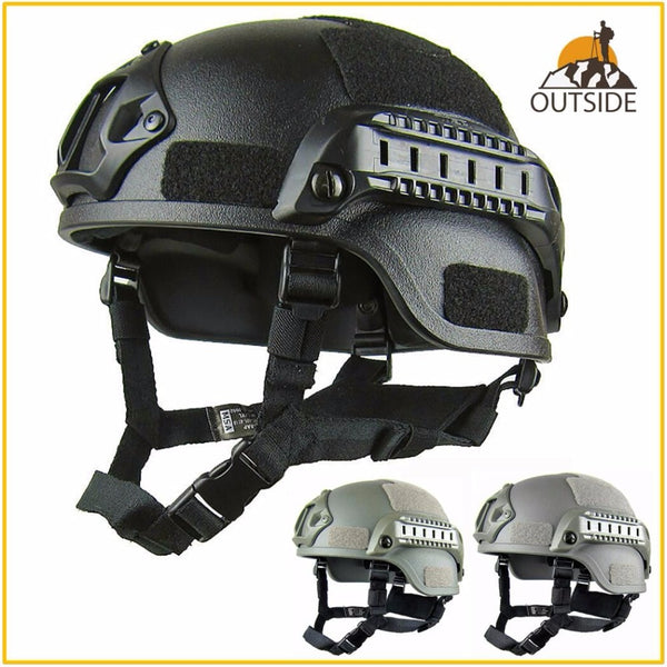 Quality Lightweight FAST Helmet MICH2000 Airsoft MH Tactical Helmet Outdoor Tactical Painball CS SWAT Riding Protect Equipment - TARAZONE