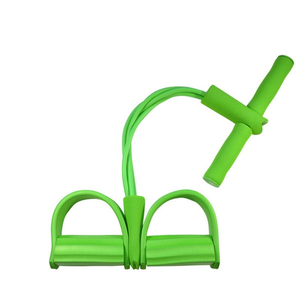 Fitness Gum 4 Tube Resistance Bands Latex Pedal Exerciser Sit-up Pull Rope Expander Elastic Bands Yoga equipment Pilates Workout - TARAZONE