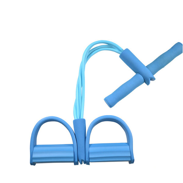Fitness Gum 4 Tube Resistance Bands Latex Pedal Exerciser Sit-up Pull Rope Expander Elastic Bands Yoga equipment Pilates Workout - TARAZONE