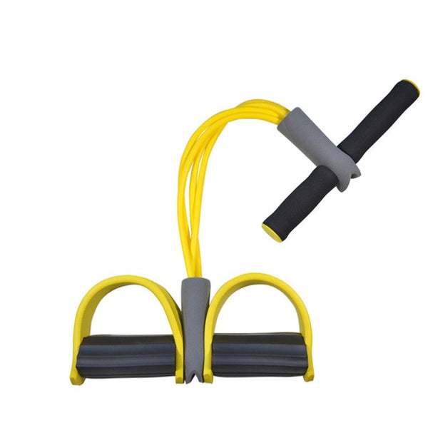 Fitness Gum 4 Tube Resistance Bands Latex Pedal Exerciser Sit-up Pull Rope Expander Elastic Bands Yoga equipment Pilates Workout - TARAZONE