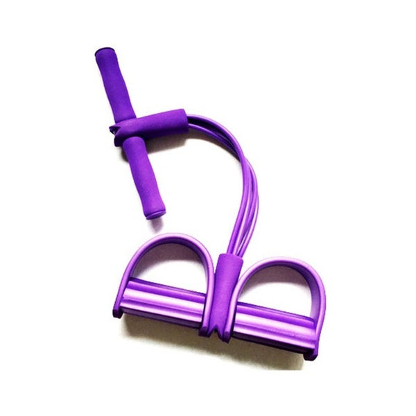 Fitness Gum 4 Tube Resistance Bands Latex Pedal Exerciser Sit-up Pull Rope Expander Elastic Bands Yoga equipment Pilates Workout - TARAZONE