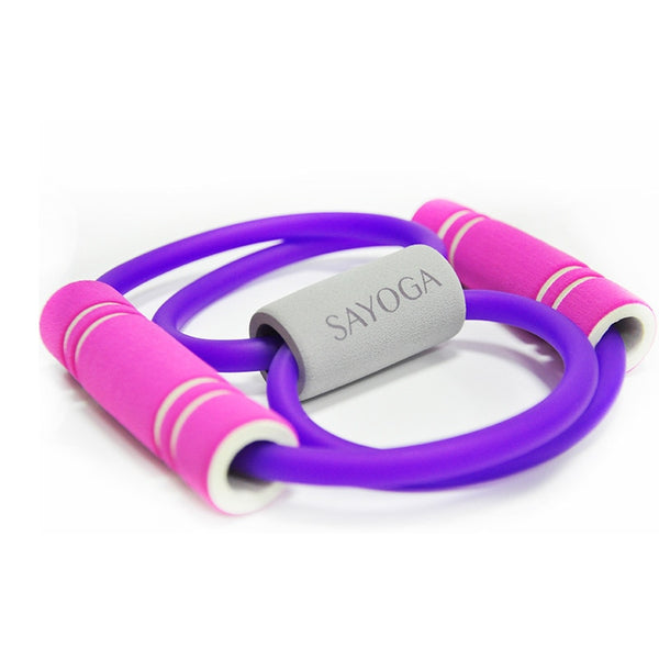 2019 Hot Yoga Gum Fitness Resistance 8 Word Chest Expander Rope Workout Muscle Fitness Rubber Elastic Bands for Sports Exercise - TARAZONE