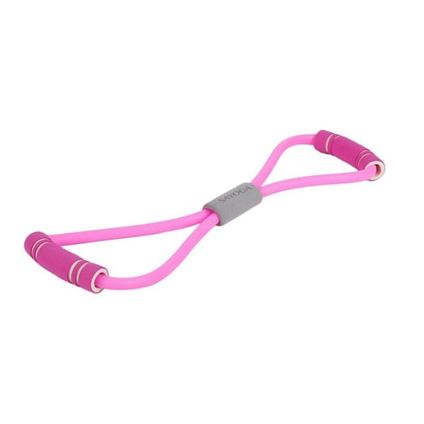2019 Hot Yoga Gum Fitness Resistance 8 Word Chest Expander Rope Workout Muscle Fitness Rubber Elastic Bands for Sports Exercise - TARAZONE