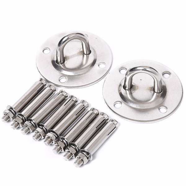 Yoga Accessories Hammock Wall Mount Anchor Hooks Heavy Duty Hanging Kit for Aerial Yoga/Ceiling/Gym/Swing Fitness Equipment - TARAZONE