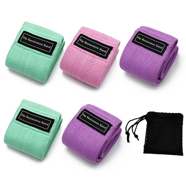 New Durable Hip Circle Band Yoga Anti-slip Gym Fitness Rubber Band Exercises Braided Elastic Band Hip Lifting Resistance Band - TARAZONE